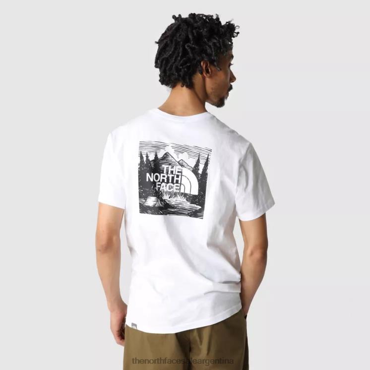 FFV041890 blanco The North Face camiseta de celebración de redbox para hombre