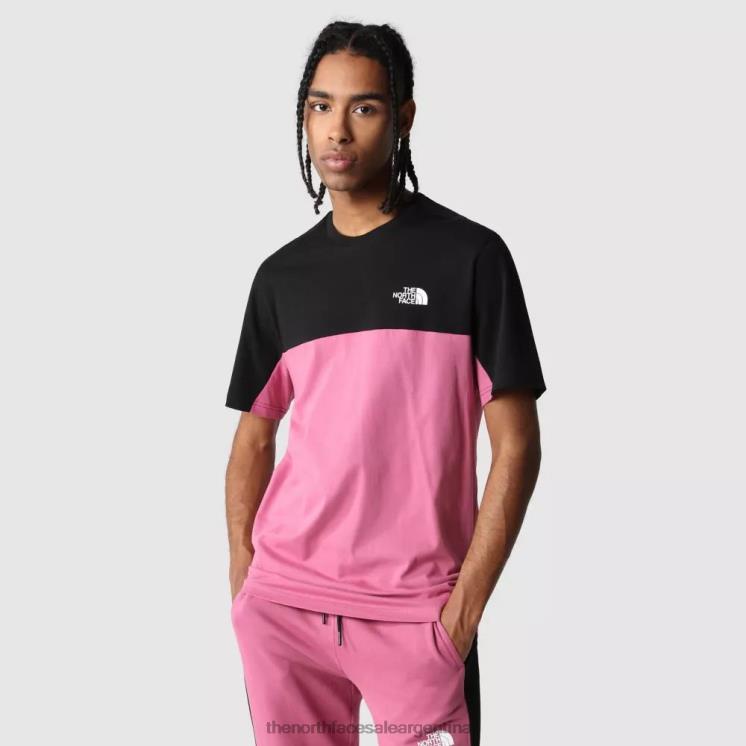 FFV041906 rojo violáceo The North Face camiseta con icono de hombre