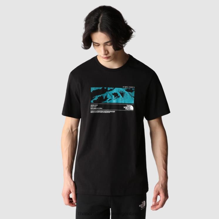 FFV041921 negro The North Face camiseta de manga corta coordinada para hombre