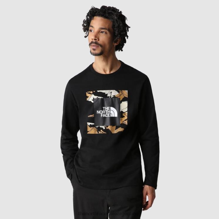 FFV041925 negro The North Face camiseta de manga larga coordinada para hombre
