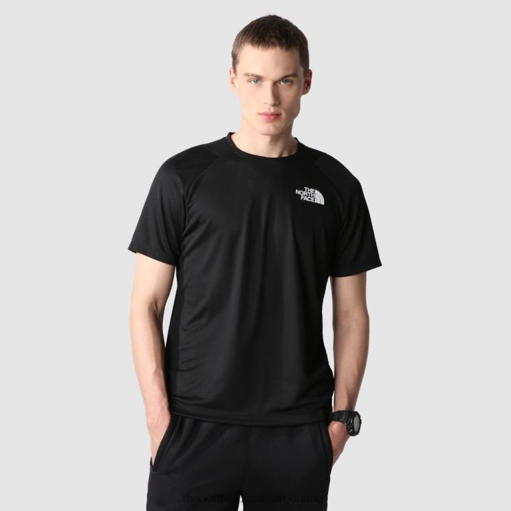 FFV042161 negro The North Face camiseta de manga corta de entrenamiento para hombre