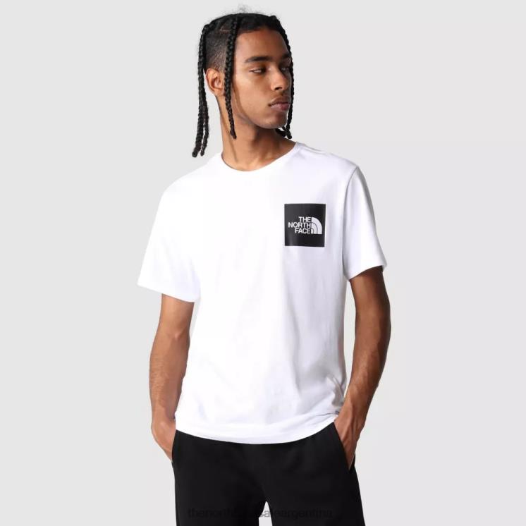 FFV042376 blanco negro The North Face camiseta fina hombre blanco negro