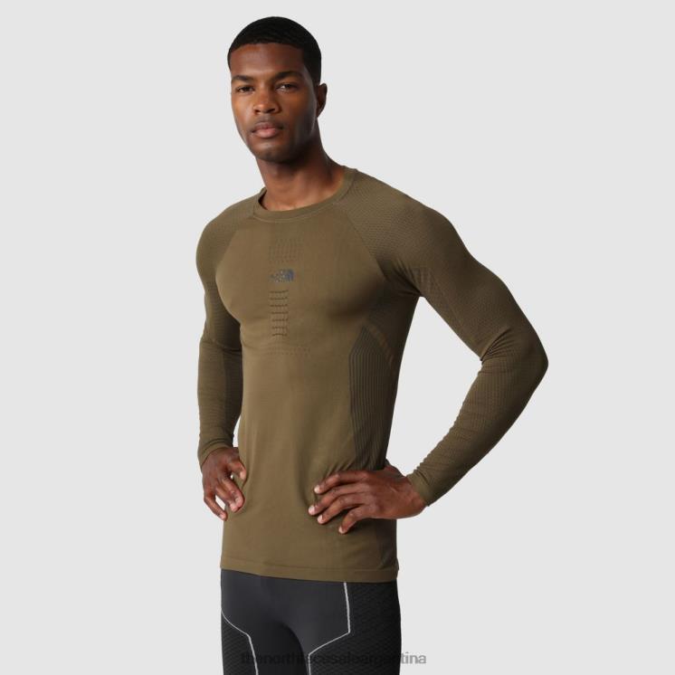 FFV04294 gris The North Face camiseta de manga larga activa para hombre