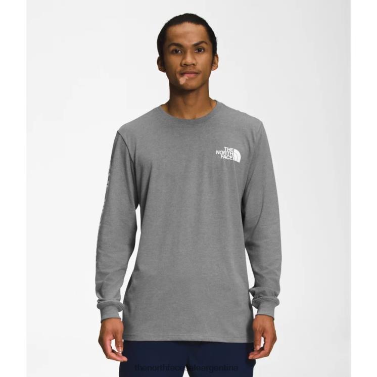 FFV043322 gris The North Face camiseta de manga larga para hombre tnf