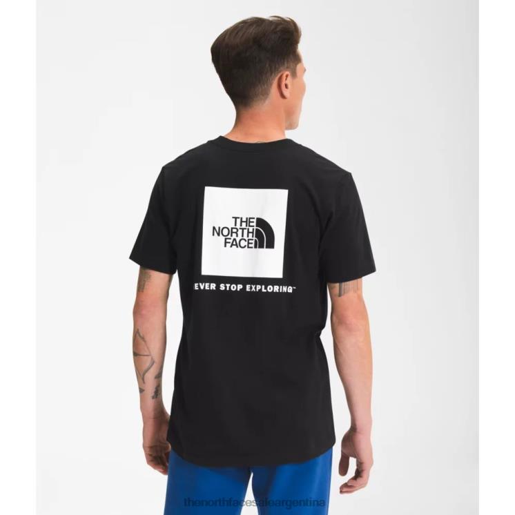 FFV043378 blanco negro The North Face camiseta de manga corta para hombre box nse negro blanco