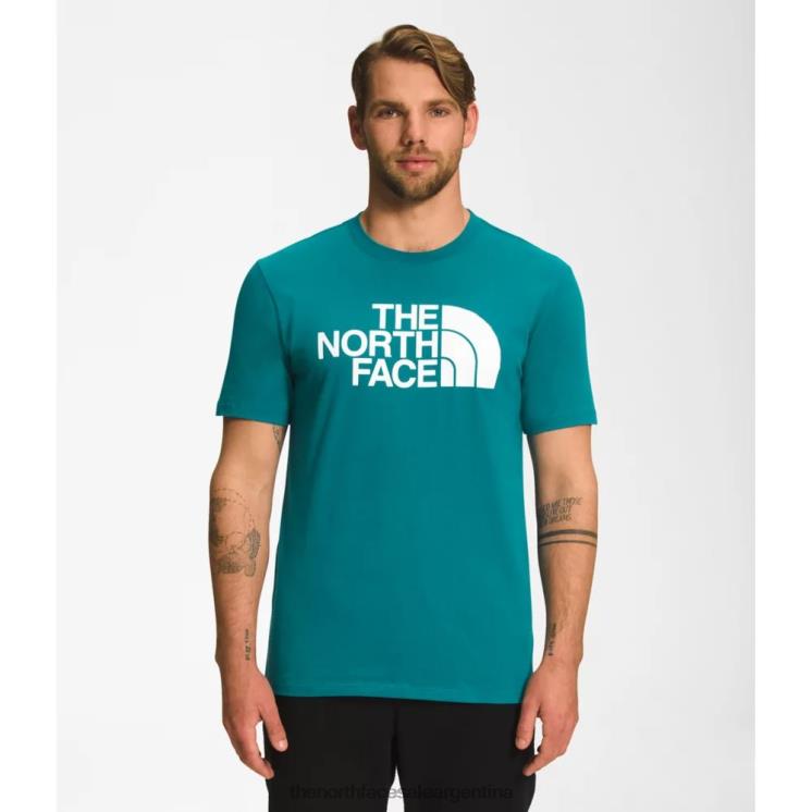 FFV043443 puerto azul The North Face camiseta de media cúpula de manga corta para hombre