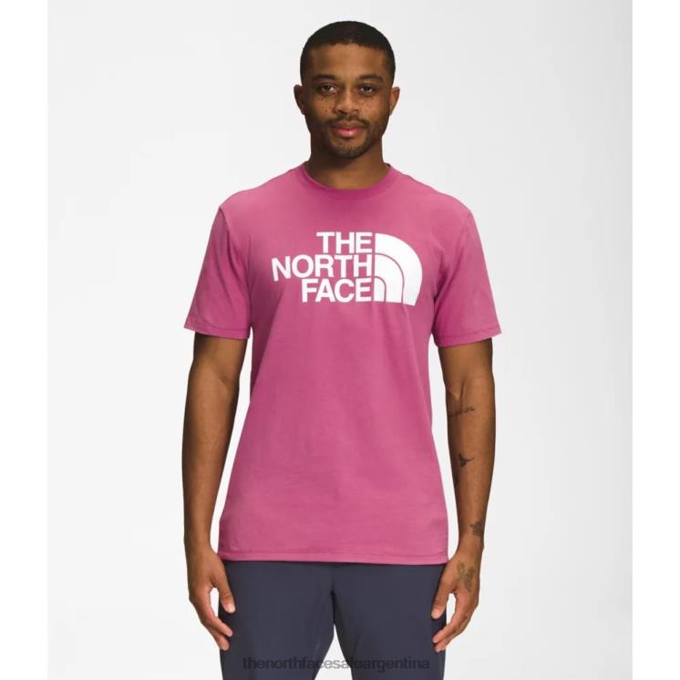 FFV043445 rojo violáceo The North Face camiseta de media cúpula de manga corta para hombre
