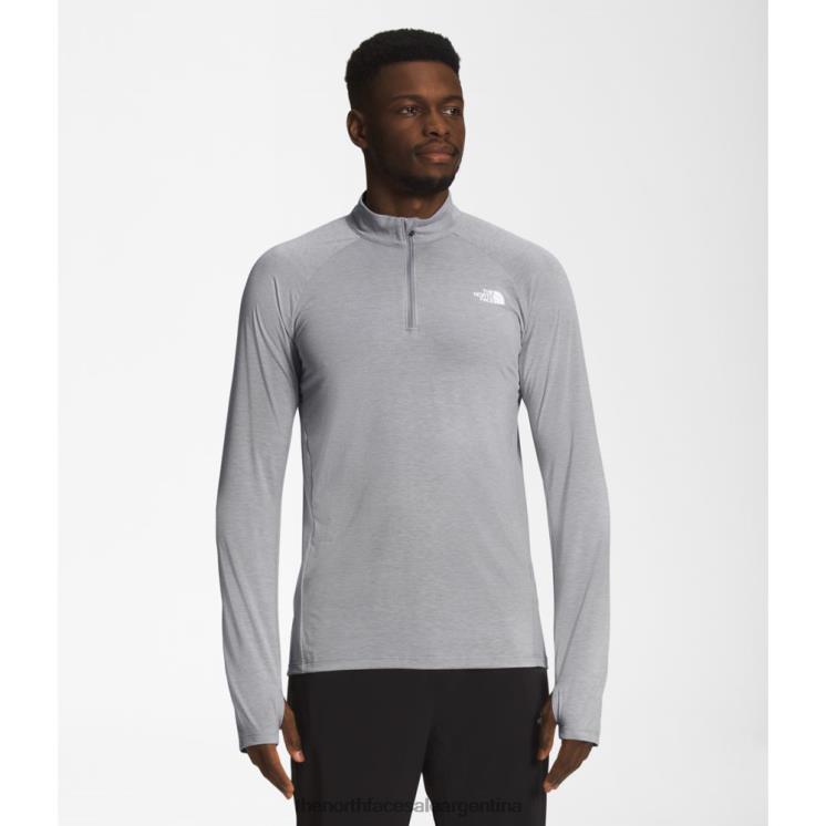 FFV043754 gris The North Face los hombres deambulan con cremallera