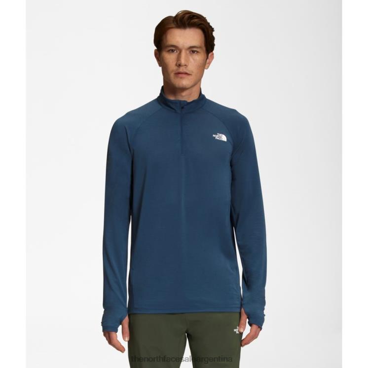 FFV043755 azul sombreado The North Face los hombres deambulan con cremallera