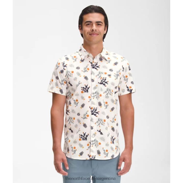 FFV043816 cactus blancos The North Face camisa de manga corta con patrón baytrail para hombre