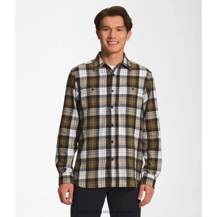 FFV043857 oliva mediana The North Face franela ligera arroyo hombre