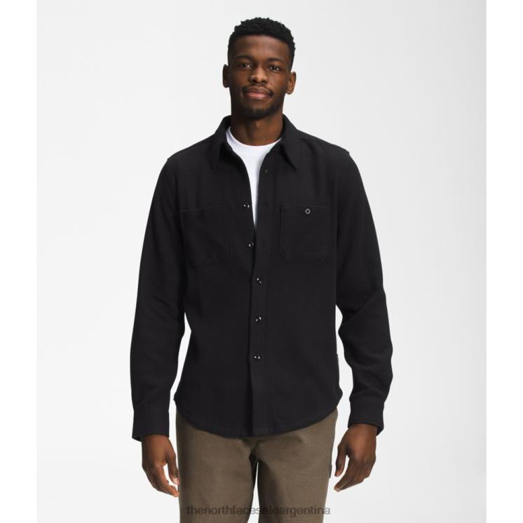 FFV044157 negro The North Face camisa de franela de sarga valle para hombre
