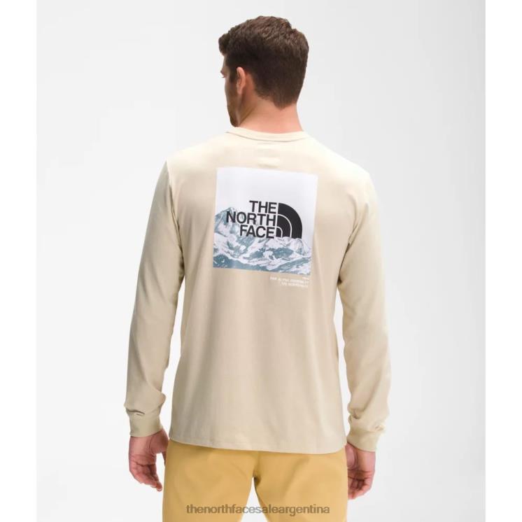 FFV044243 grava The North Face camiseta de manga larga con logo para hombre