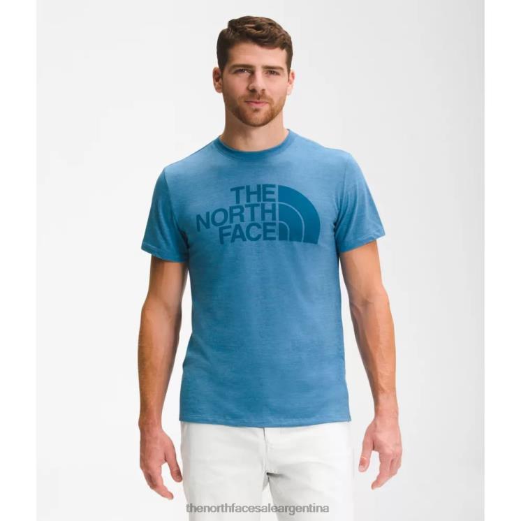 FFV044285 azul banff The North Face camiseta de manga corta y media cúpula de mezcla tricolor para hombre