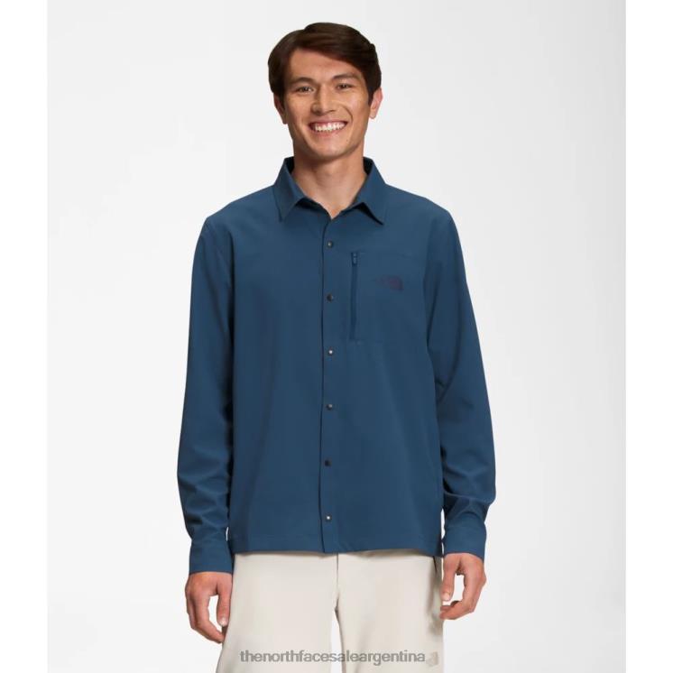FFV045148 azul sombreado The North Face camisa manga larga first trail upf hombre