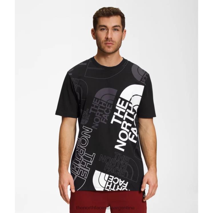 FFV045452 negro The North Face camiseta de manga corta con inyección gráfica para hombre