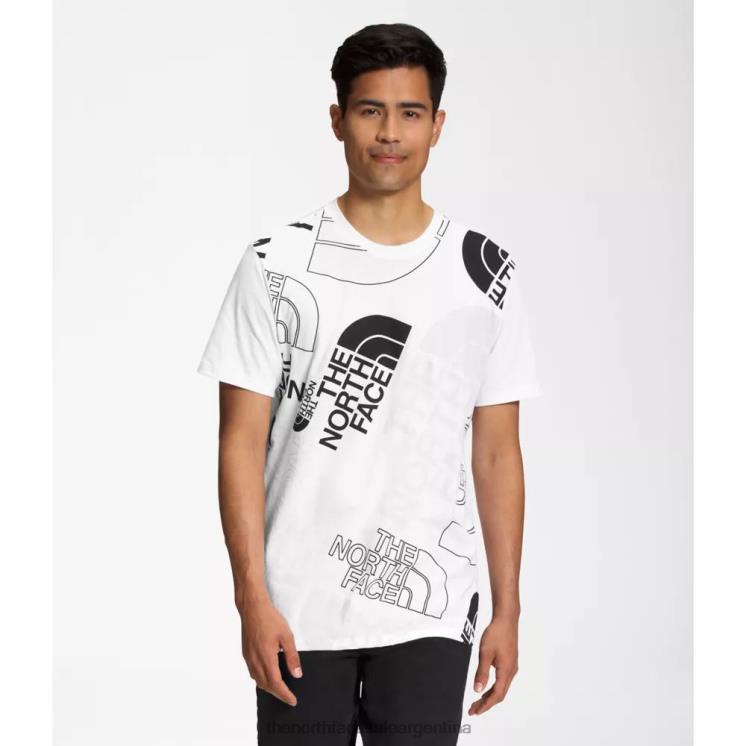 FFV045453 blanco The North Face camiseta de manga corta con inyección gráfica para hombre