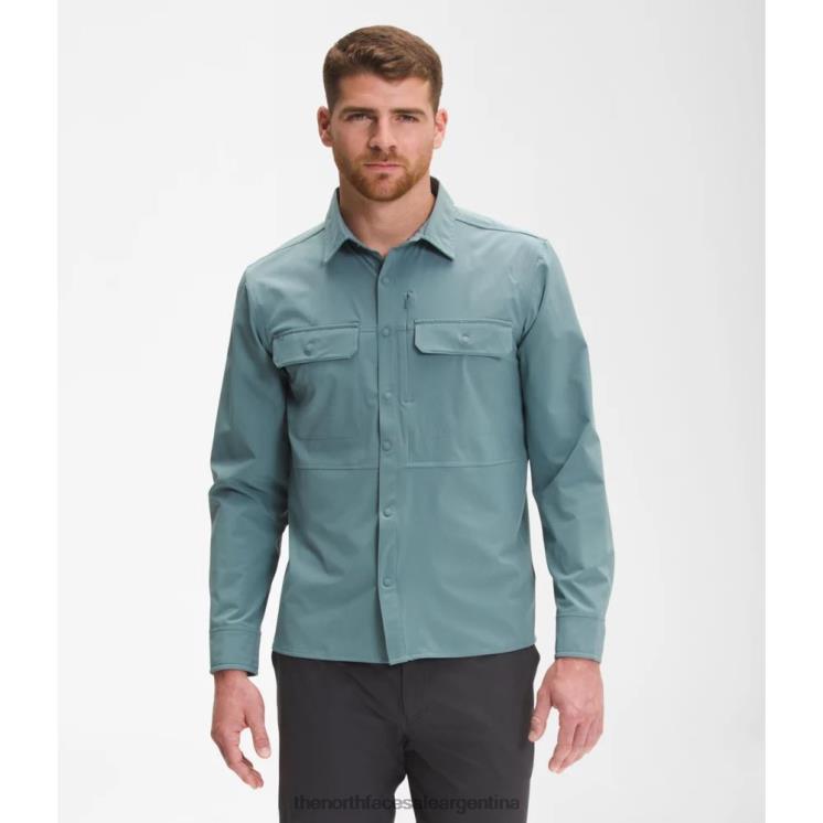 FFV045856 azul The North Face camisa de sol de manga larga sniktau para hombre
