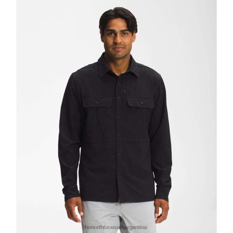 FFV045858 negro The North Face camisa de sol de manga larga sniktau para hombre