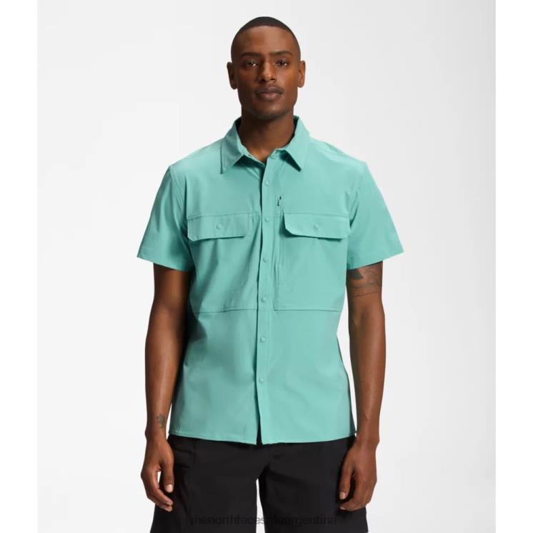 FFV045861 wasabi The North Face camisa de sol de manga corta sniktau para hombre