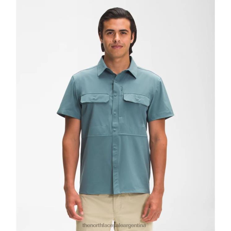 FFV045863 azul The North Face camisa de sol de manga corta sniktau para hombre