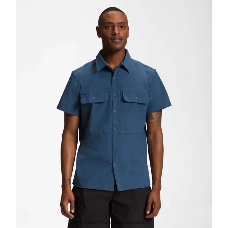 FFV045864 azul sombreado The North Face camisa de sol de manga corta sniktau para hombre