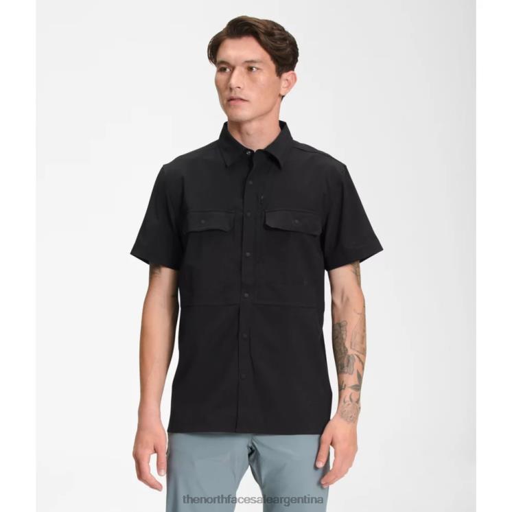 FFV045866 negro The North Face camisa de sol de manga corta sniktau para hombre