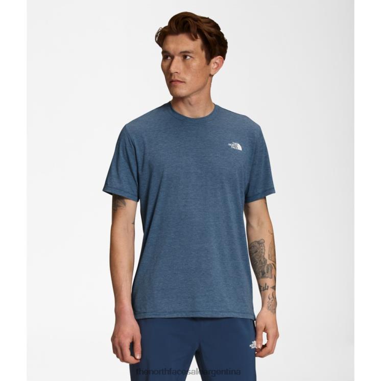 FFV046100 azul sombreado The North Face camiseta de manga corta para hombre