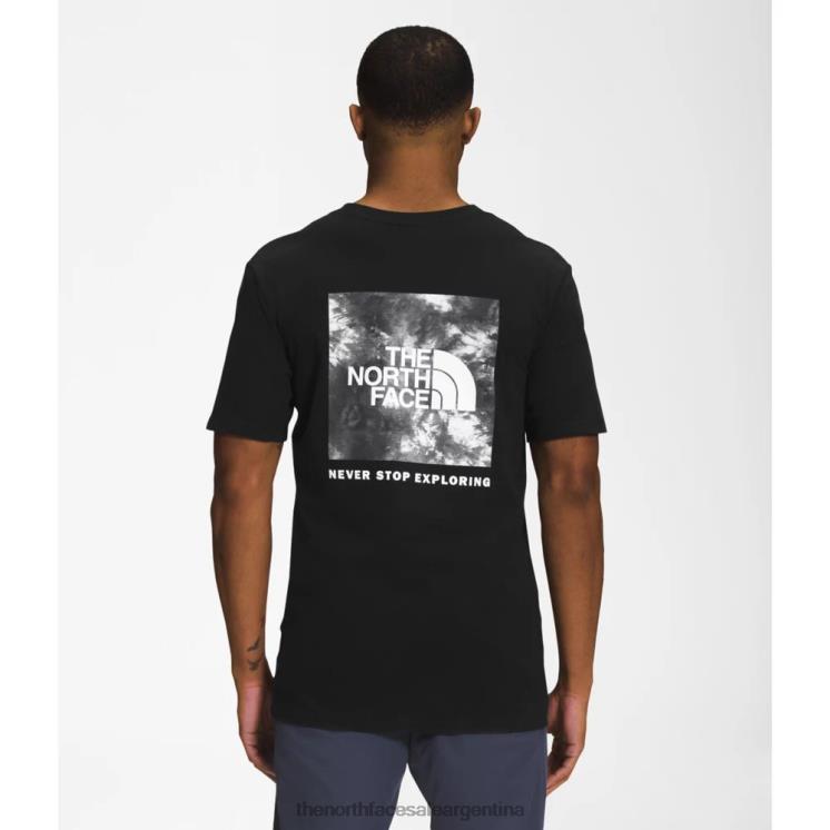FFV046246 negro The North Face camiseta de manga corta con estampado de caja nse para hombre