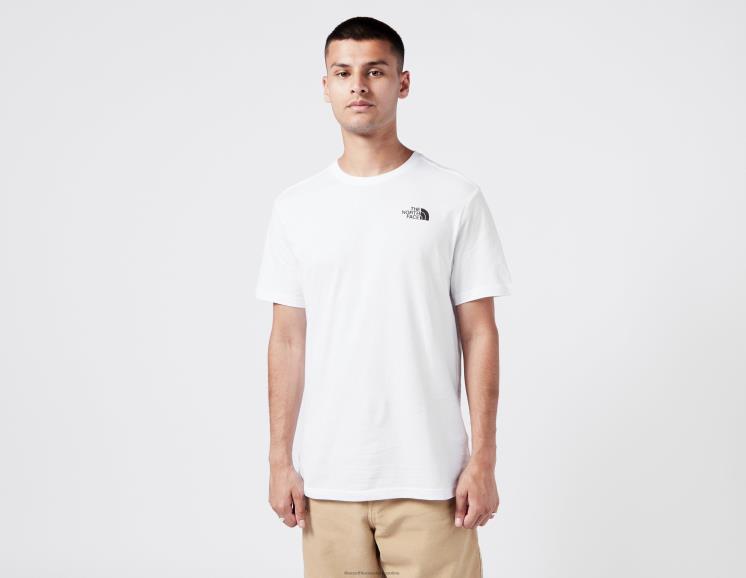 FFV046775 blanco The North Face camiseta manga corta caja roja