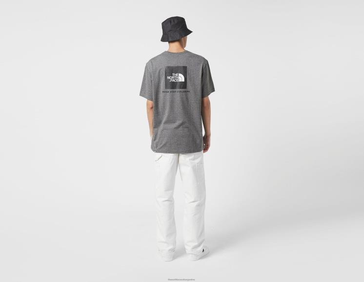 FFV046790 gris The North Face camiseta de caja roja