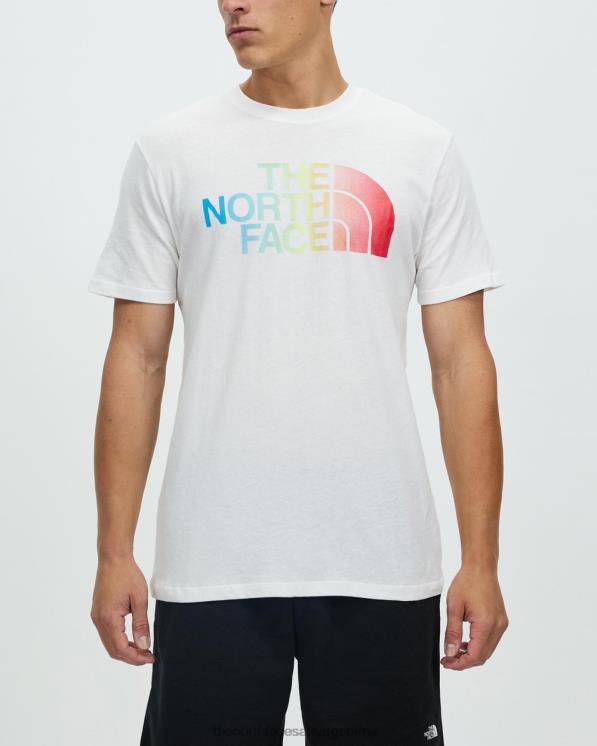 FFV047115 blanco The North Face camiseta de media cúpula ss