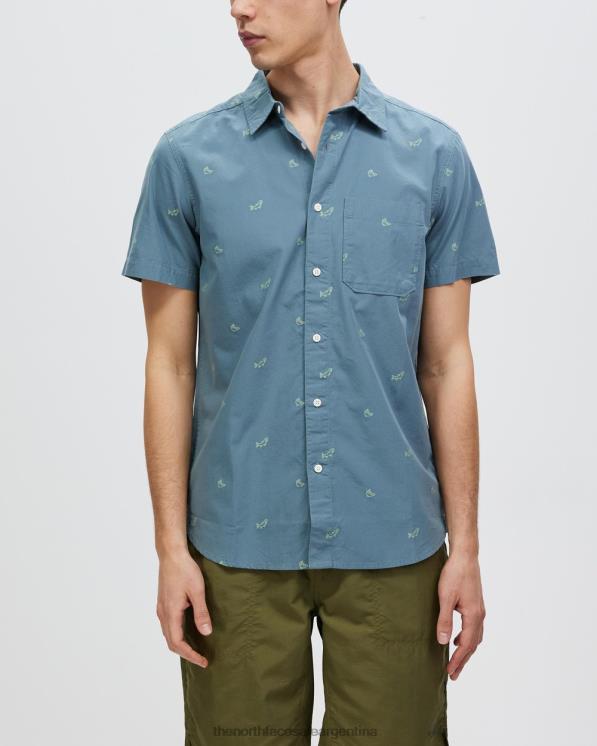 FFV047216 trucha azul The North Face camisa de jacquard baytrail de manga corta