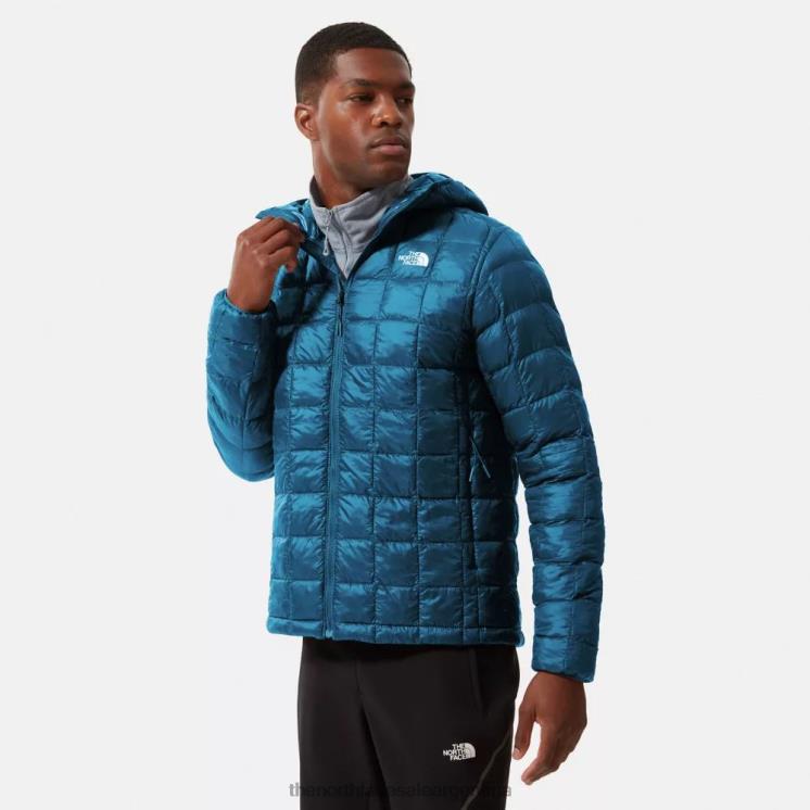 FFV041089 azul The North Face chaqueta con capucha termoball eco hombre