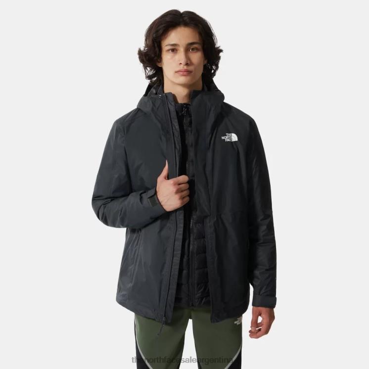 FFV041106 gris The North Face nueva chaqueta triclimate de plumón dryvent para hombre