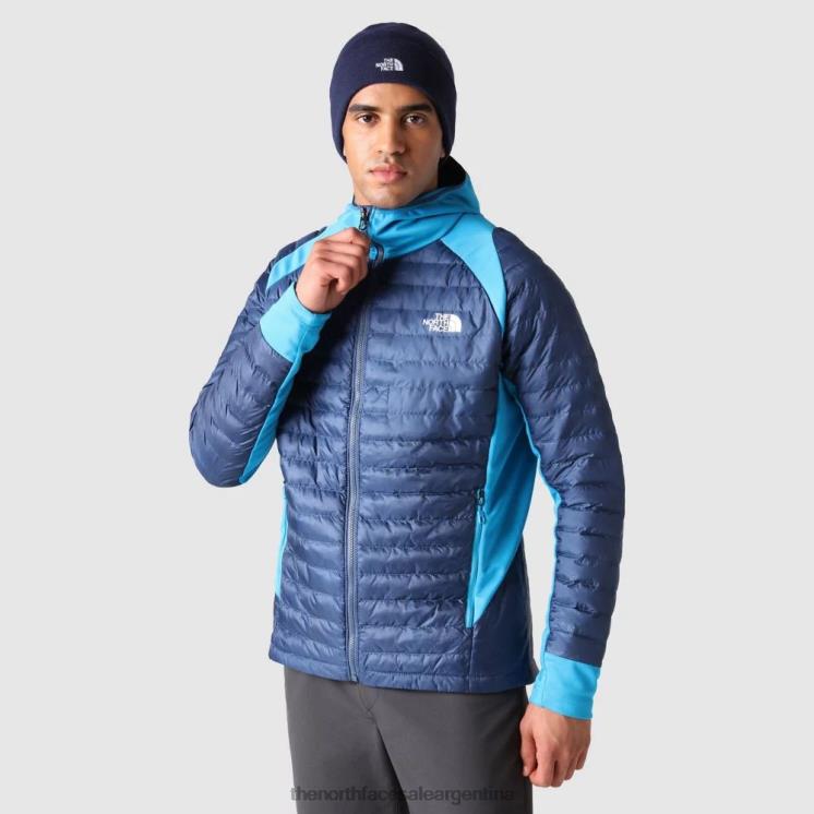 FFV041232 azul sombreado The North Face Chaqueta deportiva con aislamiento híbrido para exteriores para hombre