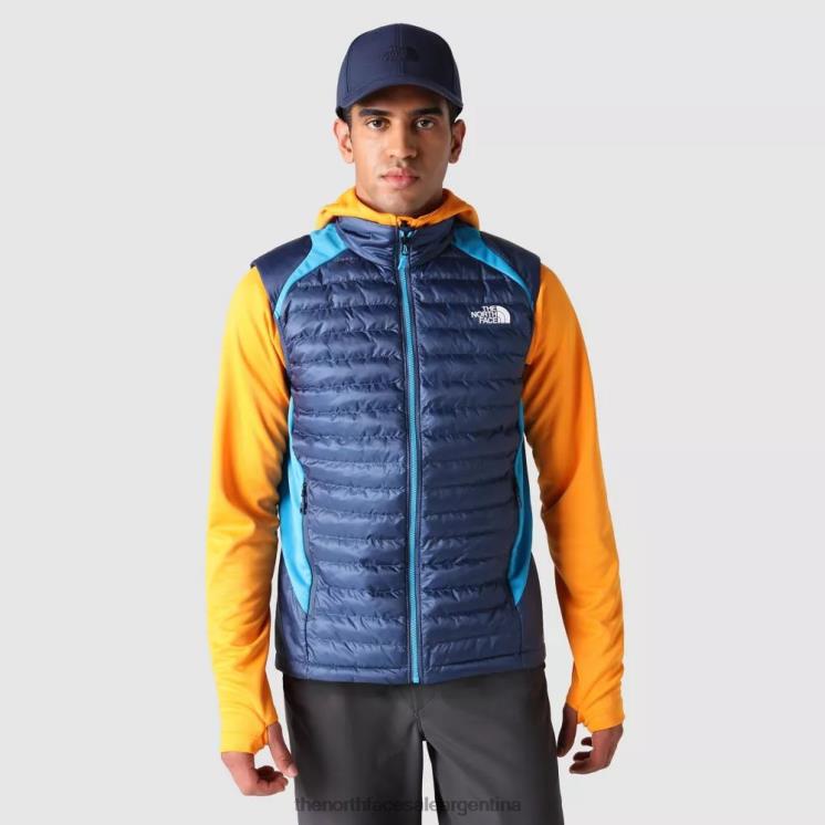 FFV041236 azul sombreado The North Face chaleco híbrido deportivo con aislamiento para exteriores para hombre