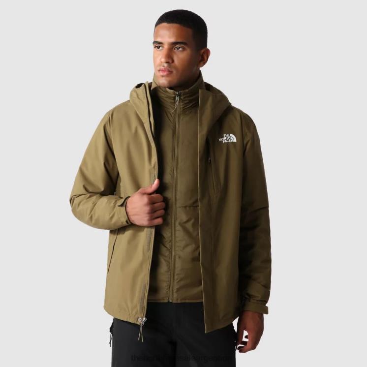FFV041249 oliva militar The North Face chaqueta triclimate carto