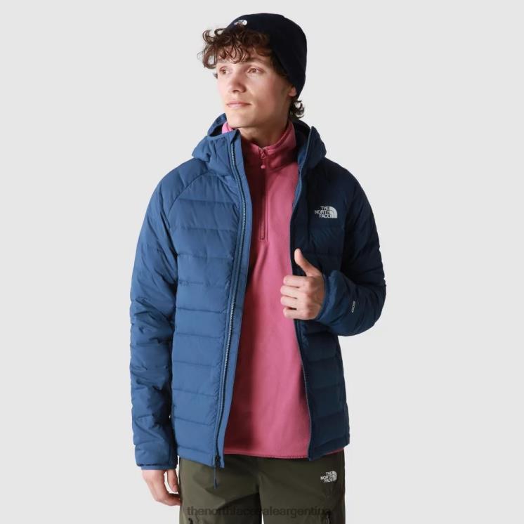 FFV041612 azul sombreado The North Face chaqueta de plumas elástica belleview para hombre