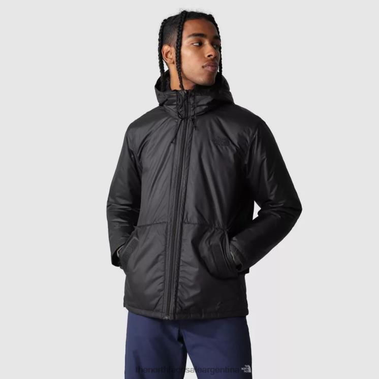 FFV041616 negro The North Face chaqueta con capucha de color castaño para hombre