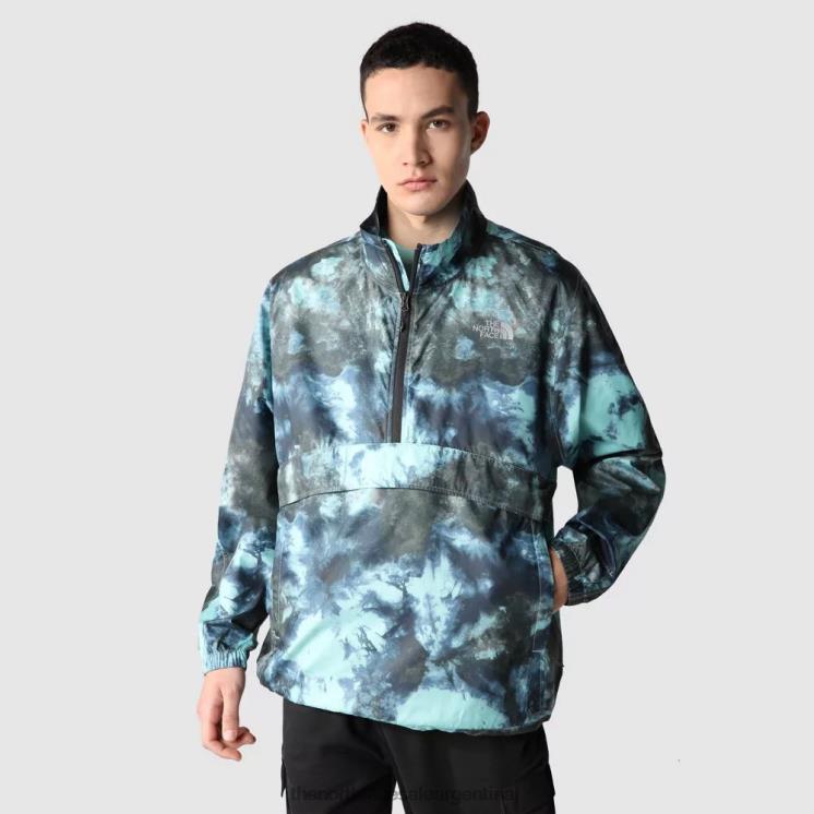 FFV041865 hielo de wasabi The North Face chaqueta cortavientos estampada 2000 para hombre