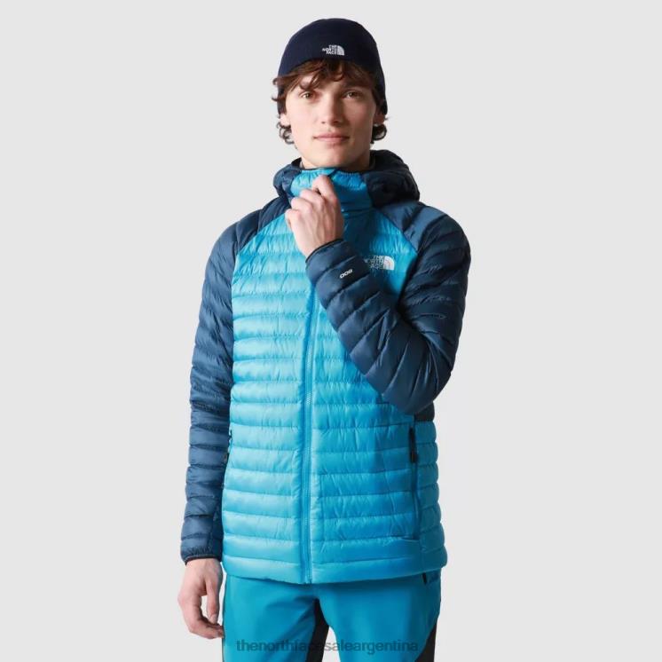 FFV042089 azul sombreado azul The North Face chaqueta con capucha de plumón bettaforca para hombre azul shady blue