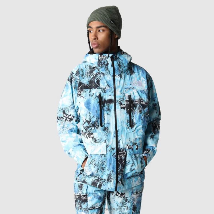 FFV042278 azul nórdico The North Face chaqueta dragline estampada para hombre