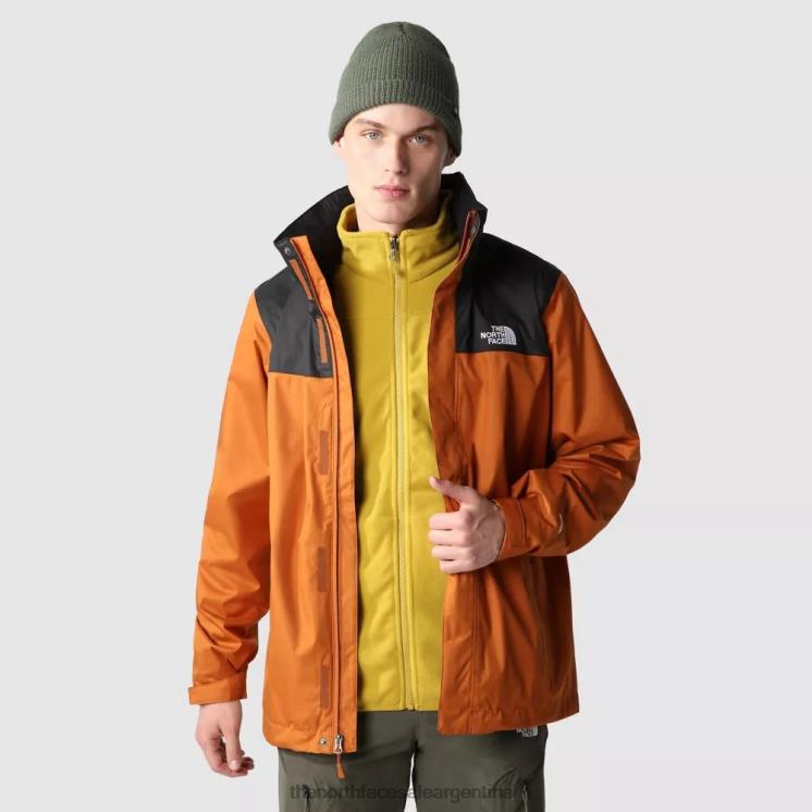 FFV042388 cuero marrón The North Face chaqueta triclimate hombre evoluciona ii