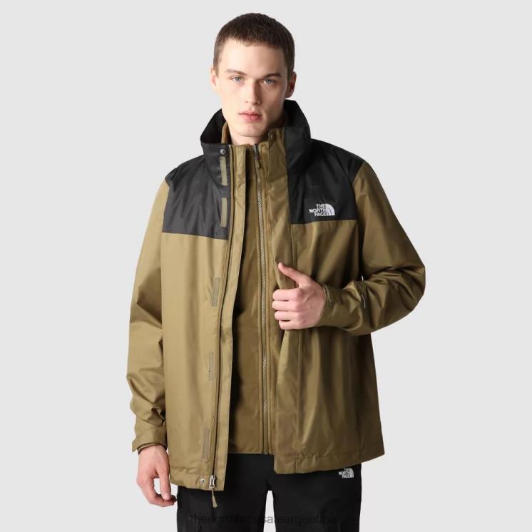 FFV042391 oliva militar The North Face chaqueta triclimate hombre evoluciona ii