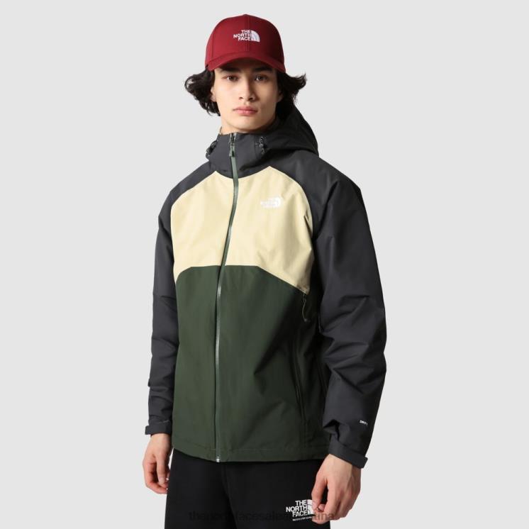 FFV042404 gris The North Face chaqueta con capucha de estratos para hombre