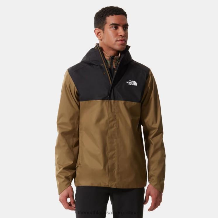 FFV04320 oliva militar The North Face chaqueta con cremallera quest para hombre