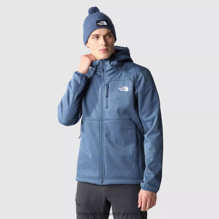 FFV04322 azul oscuro The North Face chaqueta softshell con capucha para hombre