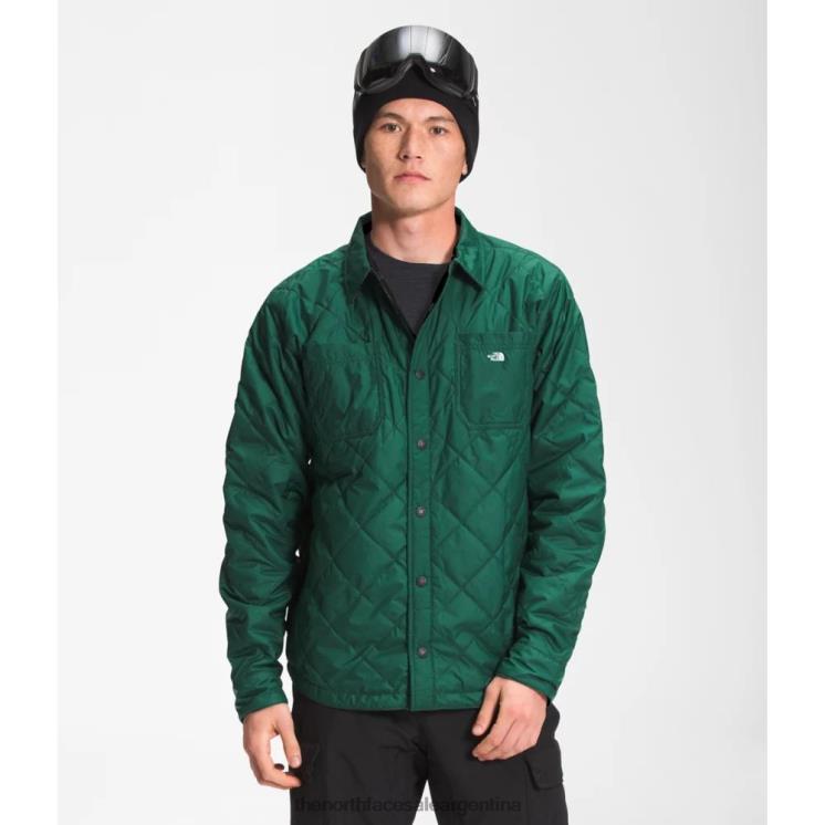 FFV043260 verde noche The North Face franela aislada fort point para hombre