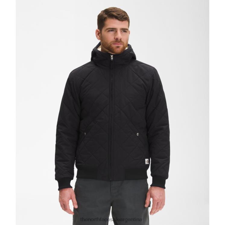 FFV043532 negro The North Face sudadera con capucha y cremallera completa con aislamiento cuchillo para hombre